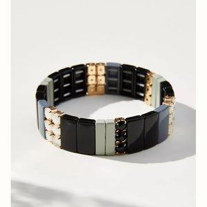 NWT Anthropologie colorful modern  stretch bracelet